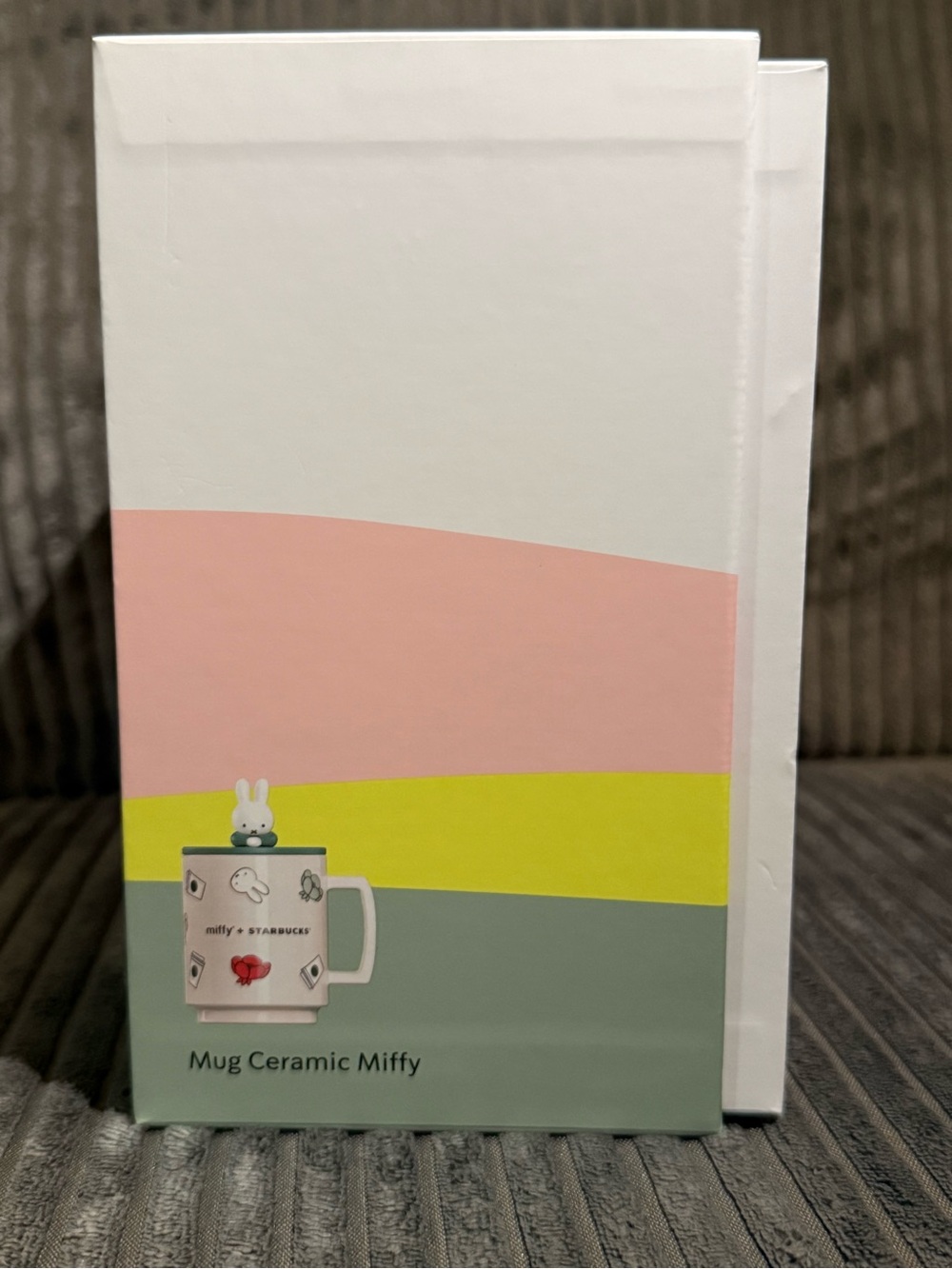 Starbucks x miffy White Mug with Teal Lid and Red Floral Accent - Picture 7 of 8